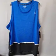 AND1 Half-Court Tank Blue Sleeveless Athletic Basketball Shirt Size 3XL NEW NWT