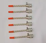 Laparoscopic Spiral Apple Trocar Cannula Port Pyramidal Tip Instruments Set 6Pc