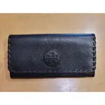 TORY BURCH 編織牛皮長夾 (二手9成新商品)