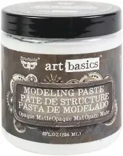 Finnabair Art Basics Modeling Paste 8oz Opaque Matte