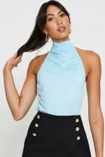Blue Singlet Top - Size M, Women's Singlet