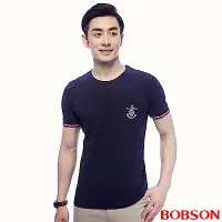 在飛比找Yahoo奇摩購物中心優惠-BOBSON 男款貼口袋素面上衣