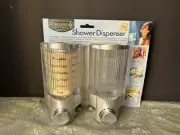 Vintage The Dispenser Better Living Products Double Shower Wall Shampoo Soap