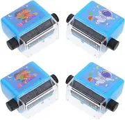 SHINEOFI Educational Math Stamps Set for Boys and Girls 4 Sets of Reusable Teaching Stamps for Addition Multiplicati