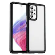 For Samsung Galaxy A53 5G Case, Shock & Scratch-proof + Acrylic Shielding Cover, Black