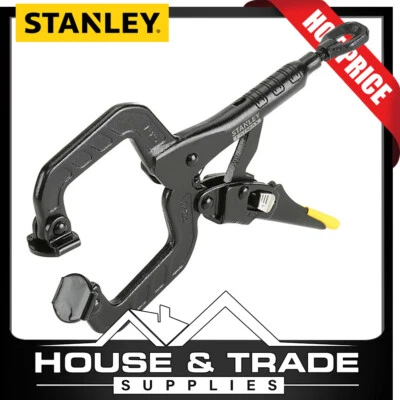 Stanley C Clamp Swivel 150mm 6" LockGrip Locking Pliers FATMAX FMHT0-75408