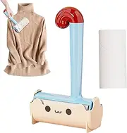 Pet Hair Removal Tool,Lint Remover for Pet Hair - Reusable Sticky Scrubber Roller with Cartoon Cat Shape for Deshedding Cleaning Laundry