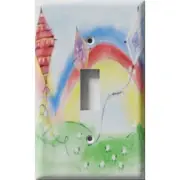 SnazzySwitch Rainbows And Kites 2 Decorative Light Switch Plate Cover
