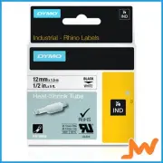 Dymo Industrial Heat-Shrink Tube Labels 12mm White
