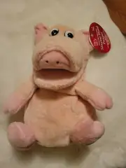 Dan Dee Pink Pig Puppet Old McDonald Had a farm Singing 3 songs plush WORKS New