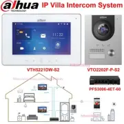 Dahua IP Video Intercom VTO2202F-P-S2 Doorbell VTH5221DW-S2 Indoor Monitor PoE