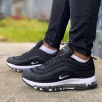 在飛比找蝦皮購物優惠-2024【現貨】鞋子air max 97黑色白色氣墊跑鞋