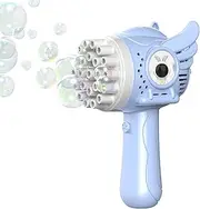 Electric Bubble Machine,Automatic Angel Bunny Bubble Toy with 23 Holes | Portable Outdoor Toy with Solution, Backyard Entertainment
