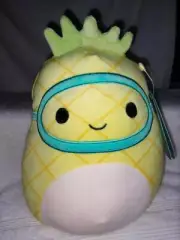 Squishmallows Maui The Pineapple with Scuba Mask 7.5" NWT