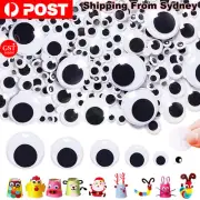 UP 4200x Bulk Joggle Moveable Black Eye Wiggly Google Googly Eyes Craft Stick AU