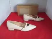 JOURNEE COLLECTION Cait Bow Mary Jane Pointed Toe Flats Us Size 9 Taupe - #1012