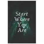 START WHERE YOU ARE: DREAM JOURNAL