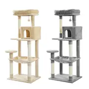 Cat Tree Tower Scratching Post Scratcher Cats Condo House Bed Toys - 143cm