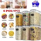 6pcs Airtight Food Storage Containers with Lids, BPA-Free Pantry Organizers
