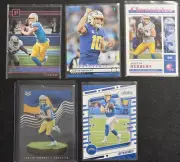 Justin Herbert Football Card Lot (5) Cards Premium