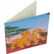 Simba and Nala Art Card - 18x18cm - Craft Buddy