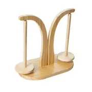 Disc -Shaft Wooden Bobbin Holder Hand-Woven Wool Holder Wooden Wool Shaft4047