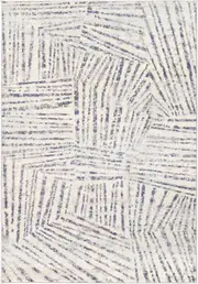 Sassily Valor Grey Blue Runner Rug