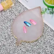 Nail Gel Palette, Resin Plastic Palette, Stylish and Elegant Manicure Store Beauty Salon for Home Salon Shop(Through The Stars)