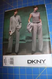 Vogue Pattern DKNY Design #2698 Size 18,20,22 Misses/Petite Jacket & Pants