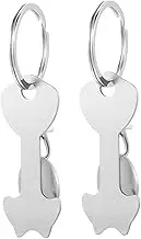 2Pcs Portable Shopping Cart Tokens Grocery Key Chain Holder with Clasp Design Craftsmanship for Daily Use Grocery Shops and Trolley Systems
