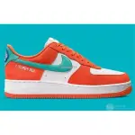 【正品】NIKE AIR FORCE 1 07 LOW ATHLETIC CLUB 白橘綠麂皮休閒鞋 DH7568-80