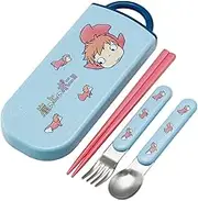 Skater TACC2AG-A Trio Set Chopsticks Spoon Fork Ponyo on The Cliff Sister Studio Ghibli Children's Antibacterial Made in Japan