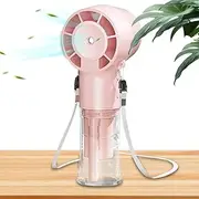 Misting Fan, Rechargeable Personal Hand Fan, 1200mAh Portable Air Cooler, Reusable Handheld Ventilator for Home, Studio, School