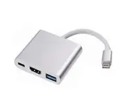 USB C HUB to HDMI Adapter for Macbook Pro/Air Thunderbolt 3 USB Type C Hub to HDMI 4K USB 3.0 Port USB-C Power