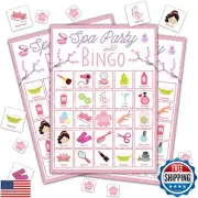 Disfuco Spa Bingo Game, Sleep Over Party Games Bingo Cards for Adults, Slumbe