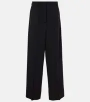 [Stella McCartney] Stella McCartney Wool wide-leg pants AU 6 black