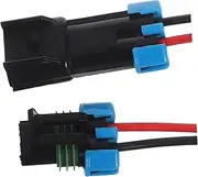 Mobestech 2pcs Car Waterproof Connector Waterproof Cable Connector Automotive Wire Splice Connectors Connector Male Female Plug Automotive Replacement Wire Couplers Plastic Black