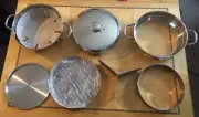 NEW Wolfgang Puck BISTRO ELITE 7-Piece 11" VERSA PAN Multi-Cooker Stainless