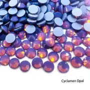Glower® Cyclamen Opal Premium Hotfix Rhinestone Flat Back