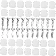 Anneome 200 Sets Cabinet Door Hinge Fasteners Kit Tapping Screws Dowels for Easy Installation Fit for Kitchen Bathroom Cabinet Accessories Bedside Table Repair