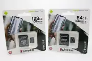 Kingston Micro SD Card Class 10 64GB 128GB for Smartphones & Tablets New