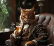 Cat Fun Art Mouse Pad Gift Cat Lover Gift Computer suit with wine