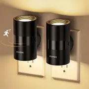 AUVON Tube Motion Sensor Night Light, LED Lights Plug into Warm White
