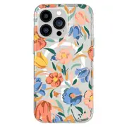 Tech 21 Evo Art Compatible with MagSafe Case (Suits iPhone 13 Pro) – Peach Tulip