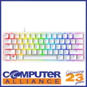 Razer Huntsman Mini Mercury RGB Purple Switch Gaming Keyboard White