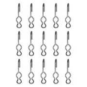 15 SJ Hooks For Rubber Rope Shock Cord Bungee Cord Tarp Strap Tie Down Hook