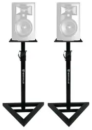 2) Rockville Adjustable Studio Monitor Speaker Stands For JBL 306P MKII Monitors