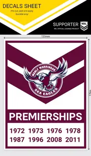 Manly Sea Eagles NRL Heritage Premiership Decal Sticker