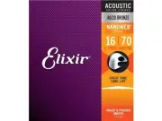 Elixir Acoustic #11308 Nanoweb 80/20 Bronze Guitar 8 String Set 16-70 Baritone