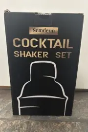 Semderm Cocktail Shaker Set Mixology Bartender Kit Brand New